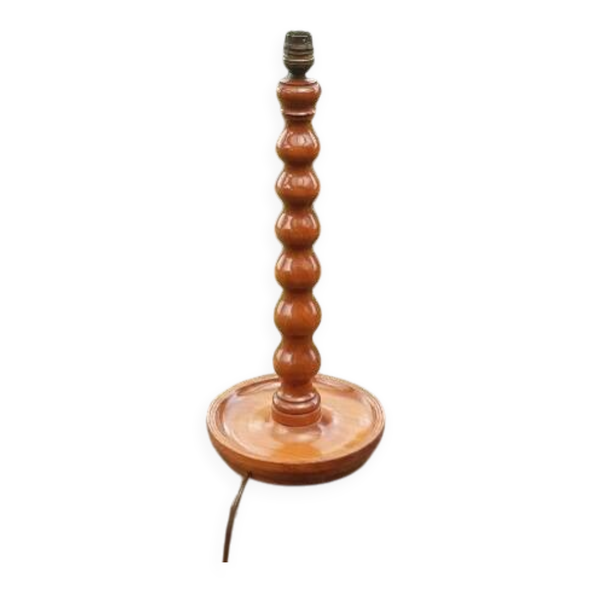 Vintage turned wood lamp FREE DELIVERY