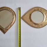Set of two vintage Moroccan mirrors, 19 cm