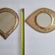 Ensemble de deux miroirs marocains vintage, 19 cm