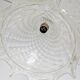 Vintage moulded pressed glass bell pendant