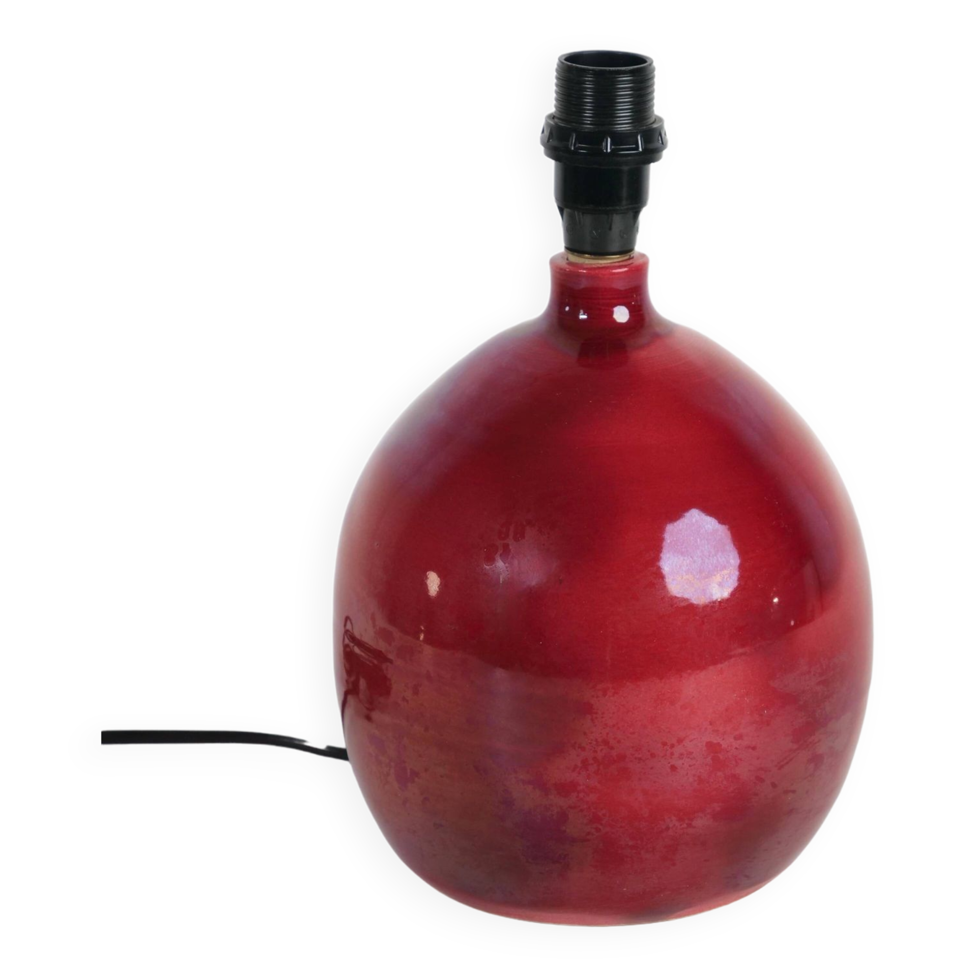 Ceramic lamp foot ox blood