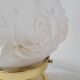 Art deco lamp in brass and glass