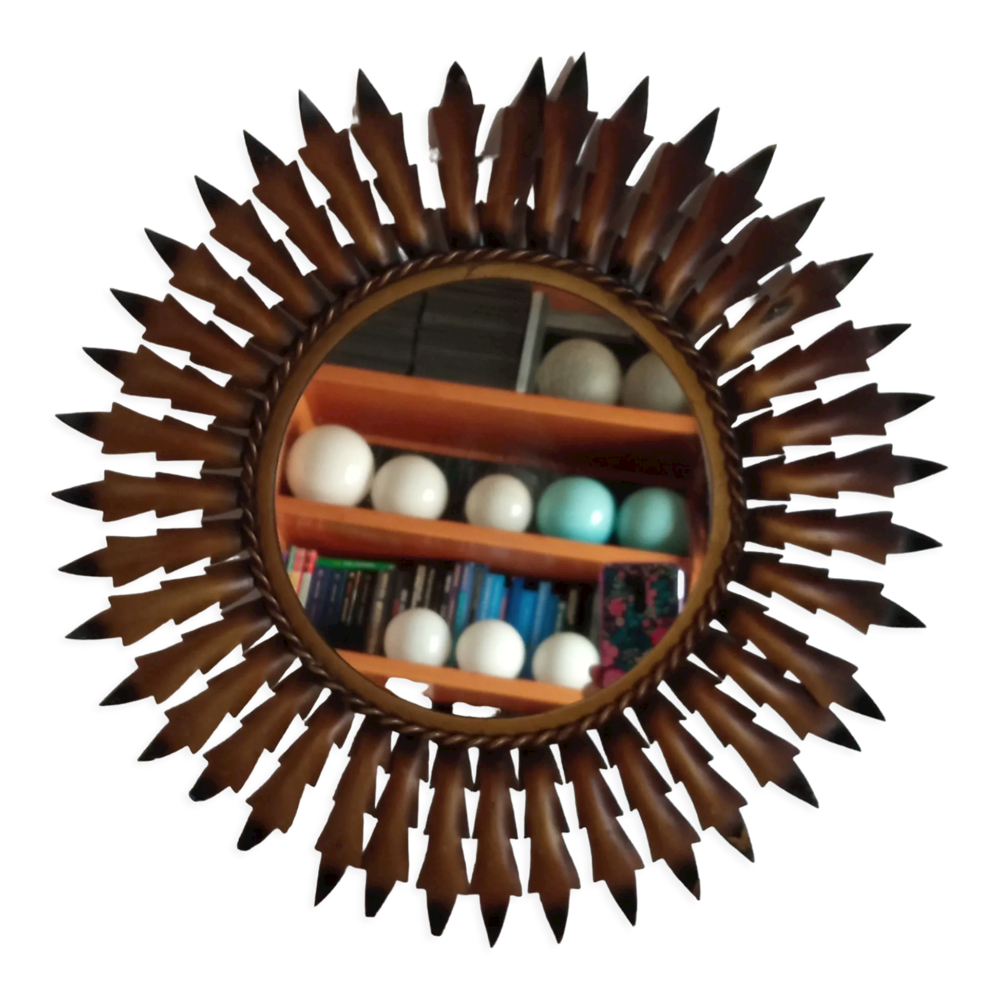 Metal sun mirror, 44 cm