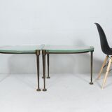 Brutalist German vintage coffee tables by Lothar Klute, 1980s, set of 2