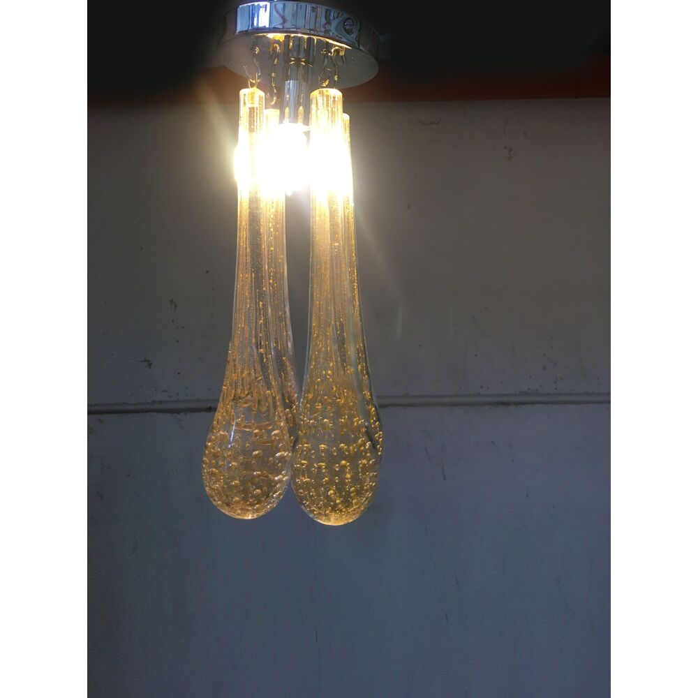 Murano glass flush mount