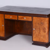 Bureau en frêne de chêne ArtDéco, Tchéquie, années 1930