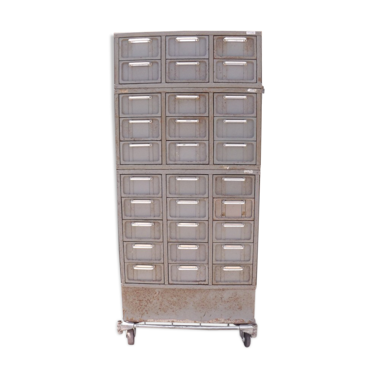 Industrial iron furniture has mecan epa brand lockers