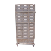 Industrial iron furniture has mecan epa brand lockers