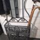 Art Deco coat rack wardrobe in wrought iron from the 1930s.