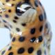 Porcelain leopard statuette, Ronzan, Italy, 1950s