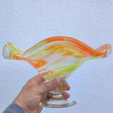 Blown glass fruit bowl