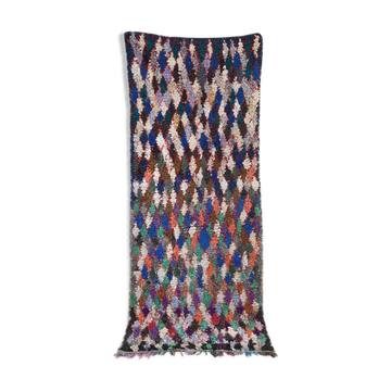 Boucherouite vintage Moroccan rug