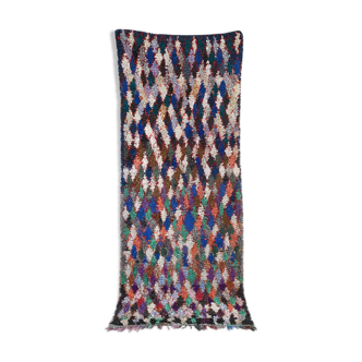 Boucherouite vintage Moroccan rug