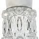 Vintage White Porcelain Ceiling Light, 1970s