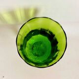 Emerald green chalice Empoli 70s Height 32 cm