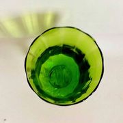Emerald green chalice Empoli 70s Height 32 cm