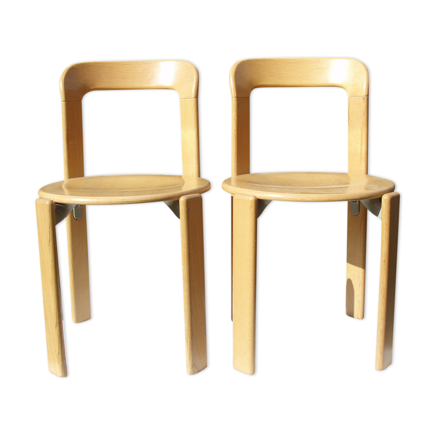Pair of chairs by Swiss designer Bruno Rey