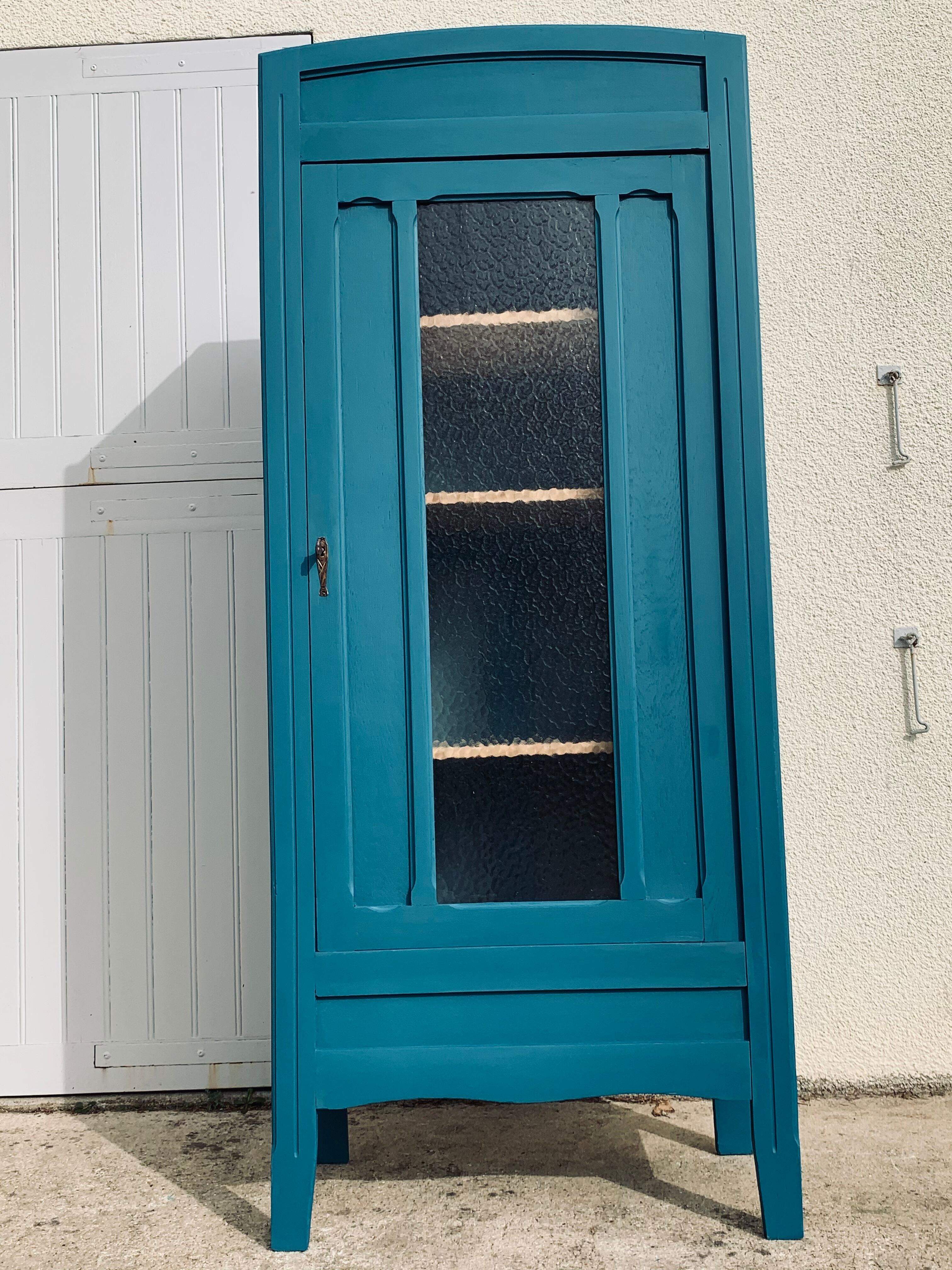 Glass-glazed Parisian wardrobe 1930