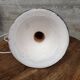 terracotta lamp with vintage floral decor 1950