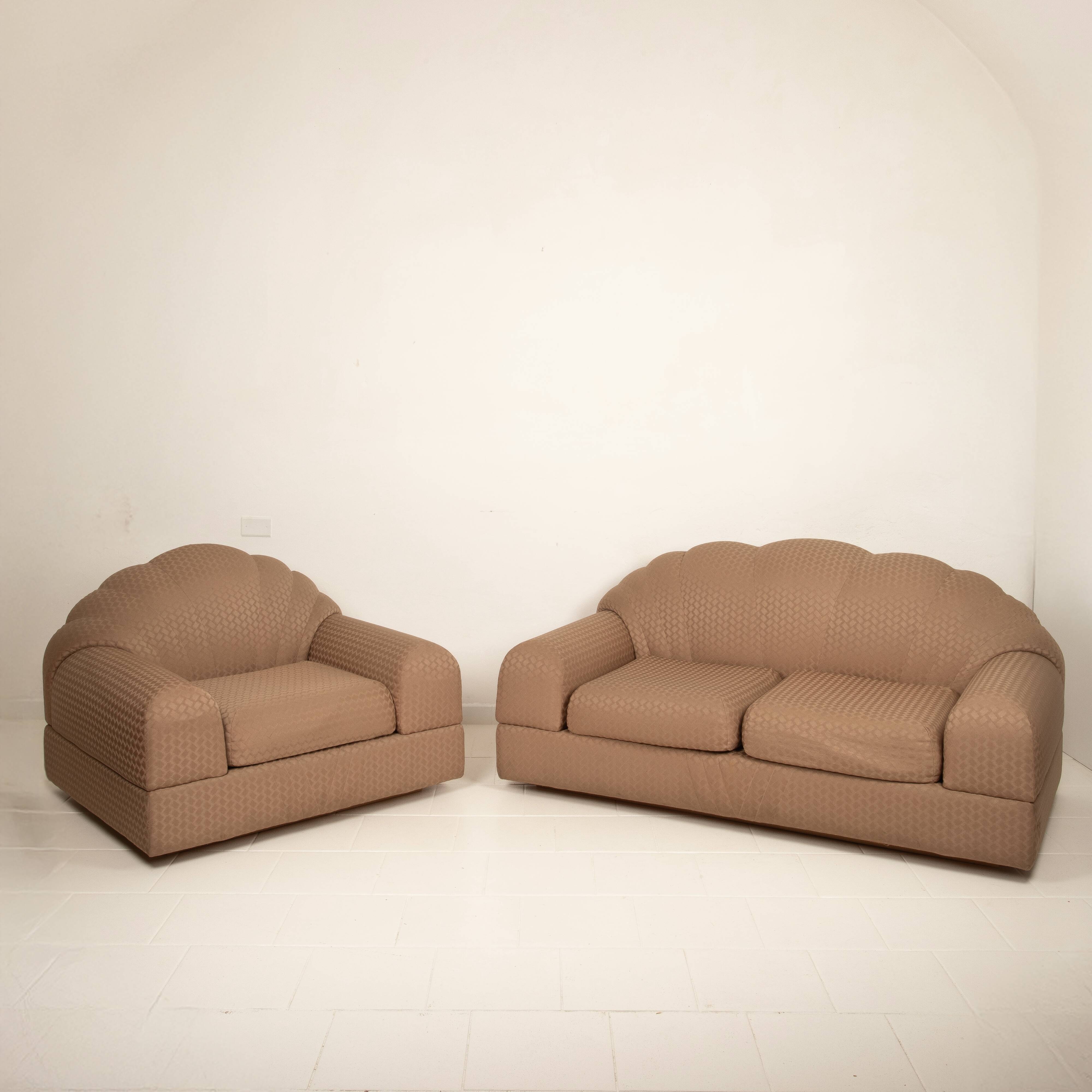 Alain Delon armchair and sofa for Maison Jansen