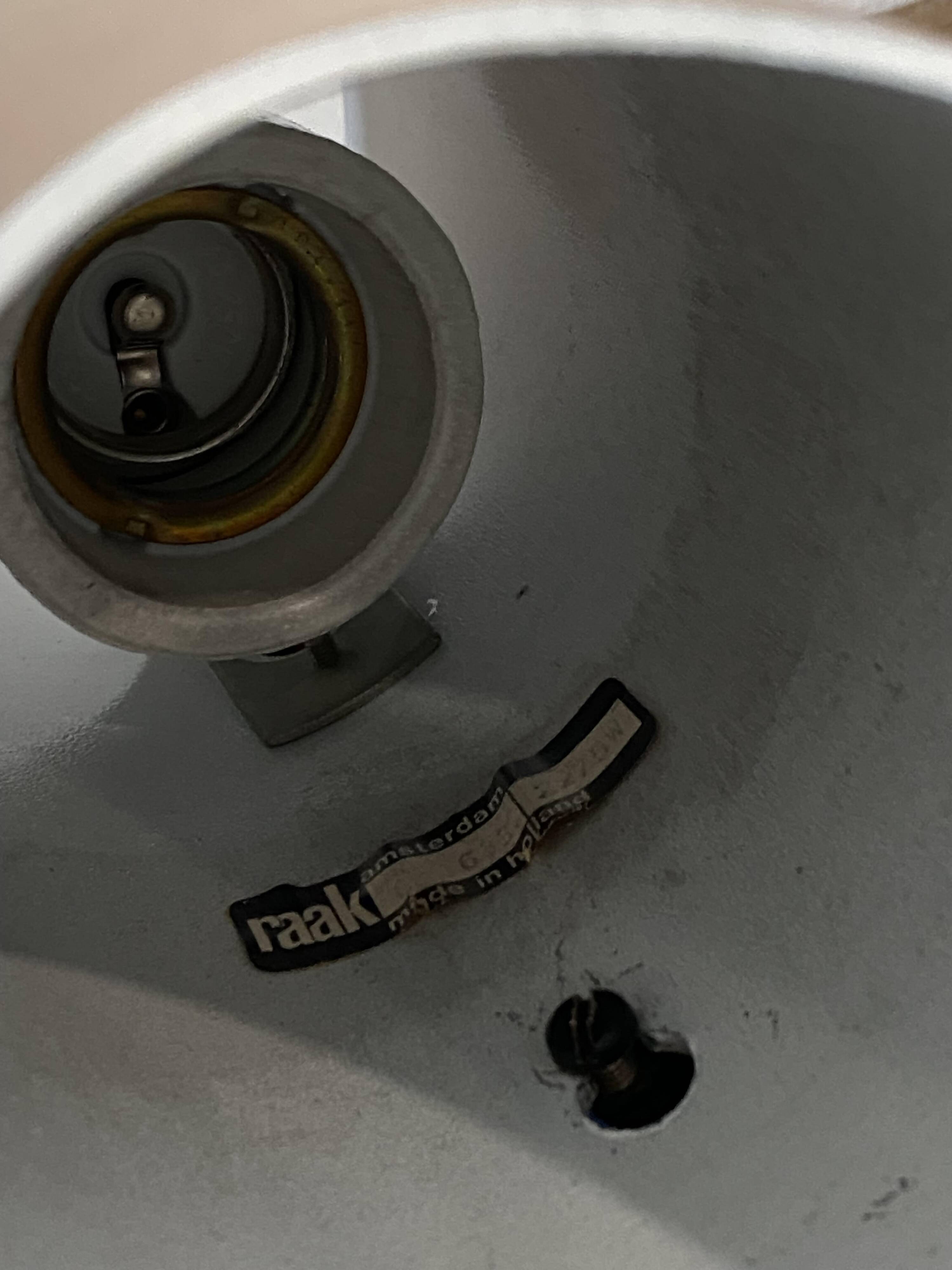 N1 Sconce Fuga XL copper / rosé wall lamp Raak Komulainen 1970 vintage