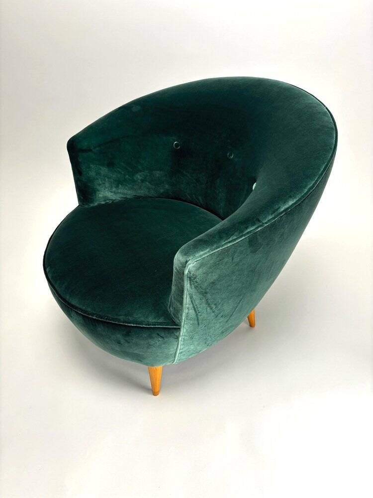 Paire de fauteuils dans le style de Federico Munari, Italie années 50