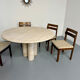 Large dining table Roche Bobois travertine Italian design 1970s