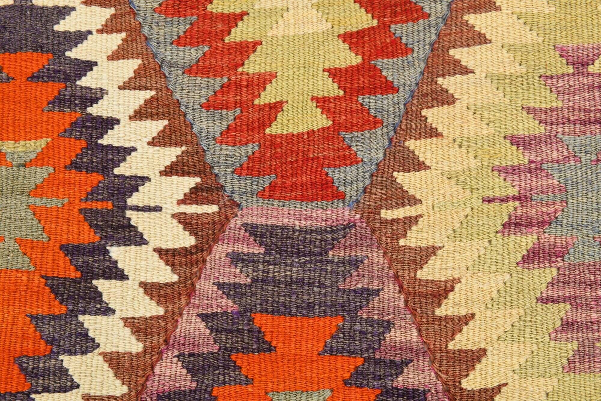 6x8 Multicolor Geometric Style Anatolian Vintage Rug, 164x233Cm