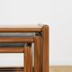 Tables Gigognes Mid-Century en Teck, Royaume-Uni, 1960s, Set de 3