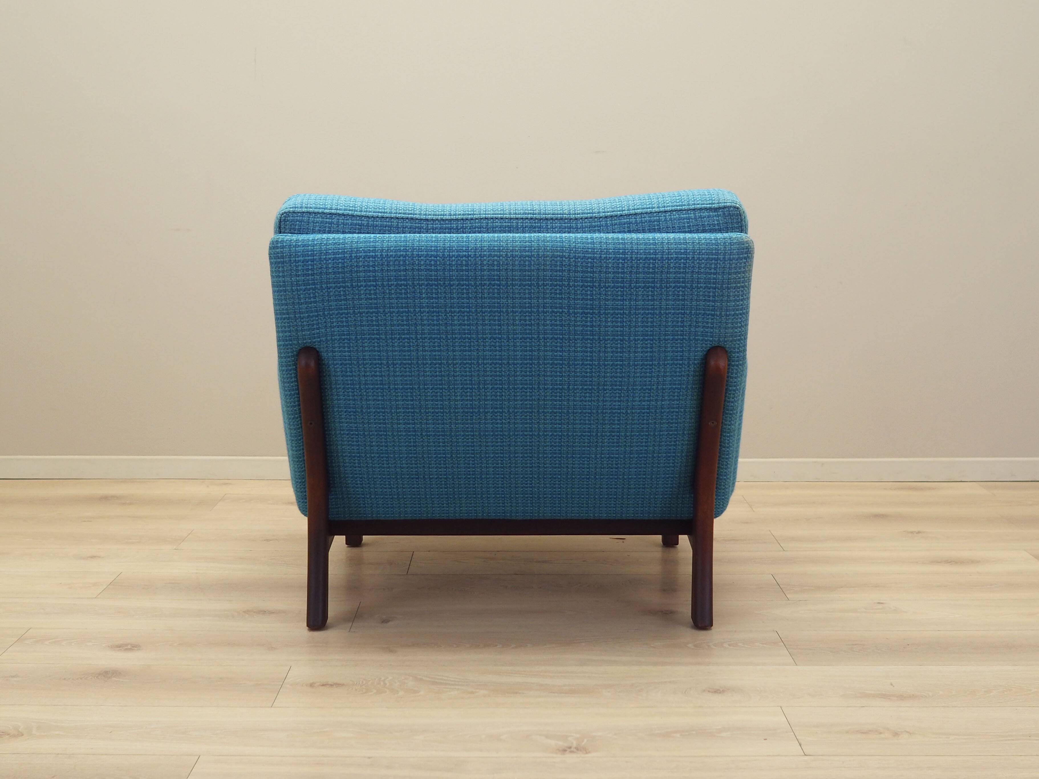 Blue armchair, Danish design, 1960s, production: Denmark