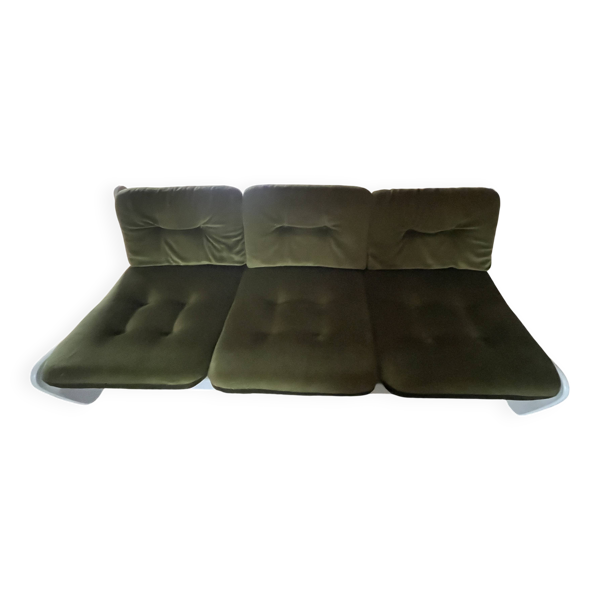 canapé velours annees 70's — Beyit