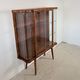 Vintage Display Cabinet with Glass Slats – Warm Walnut Veneer - Art Deco
