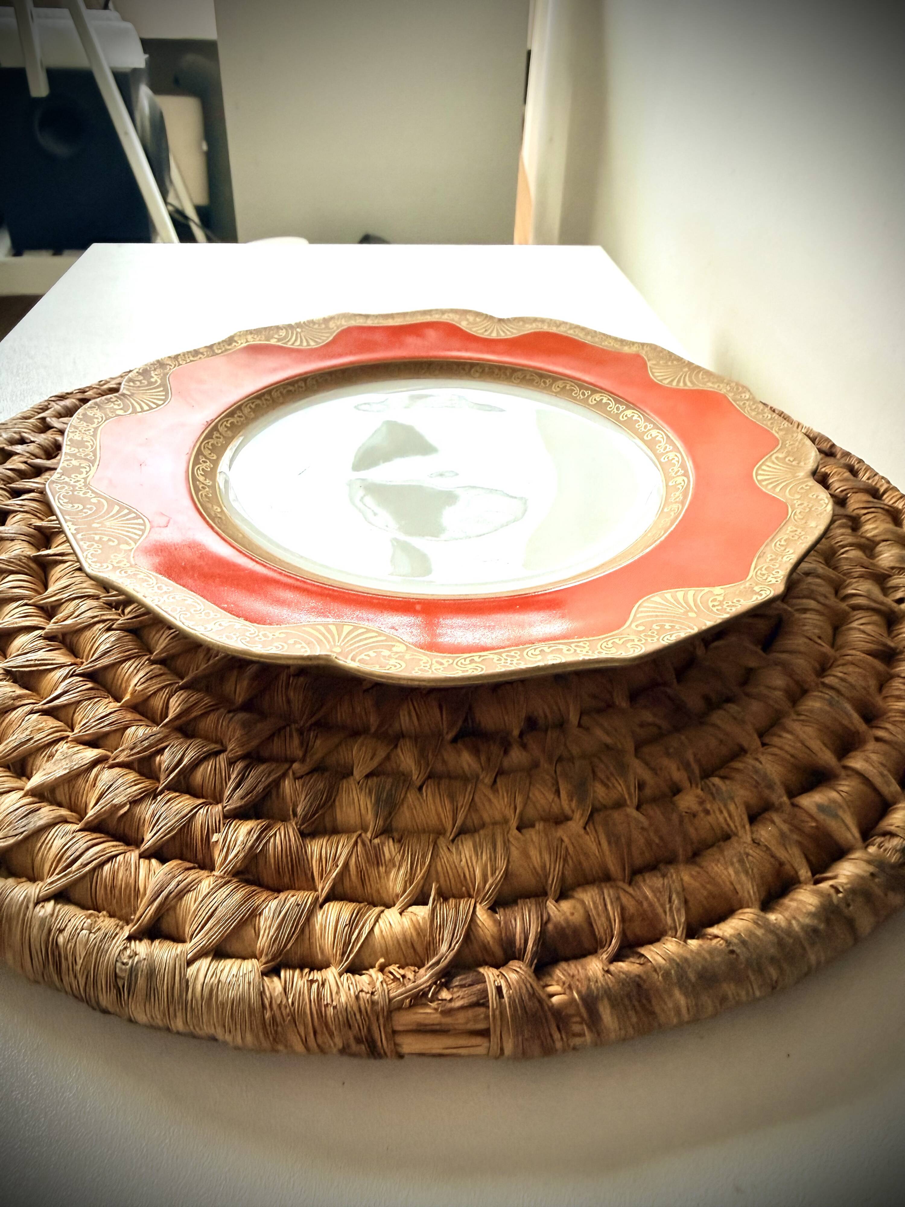 Vintage art and decor plate from 1900 signed Tillowitz