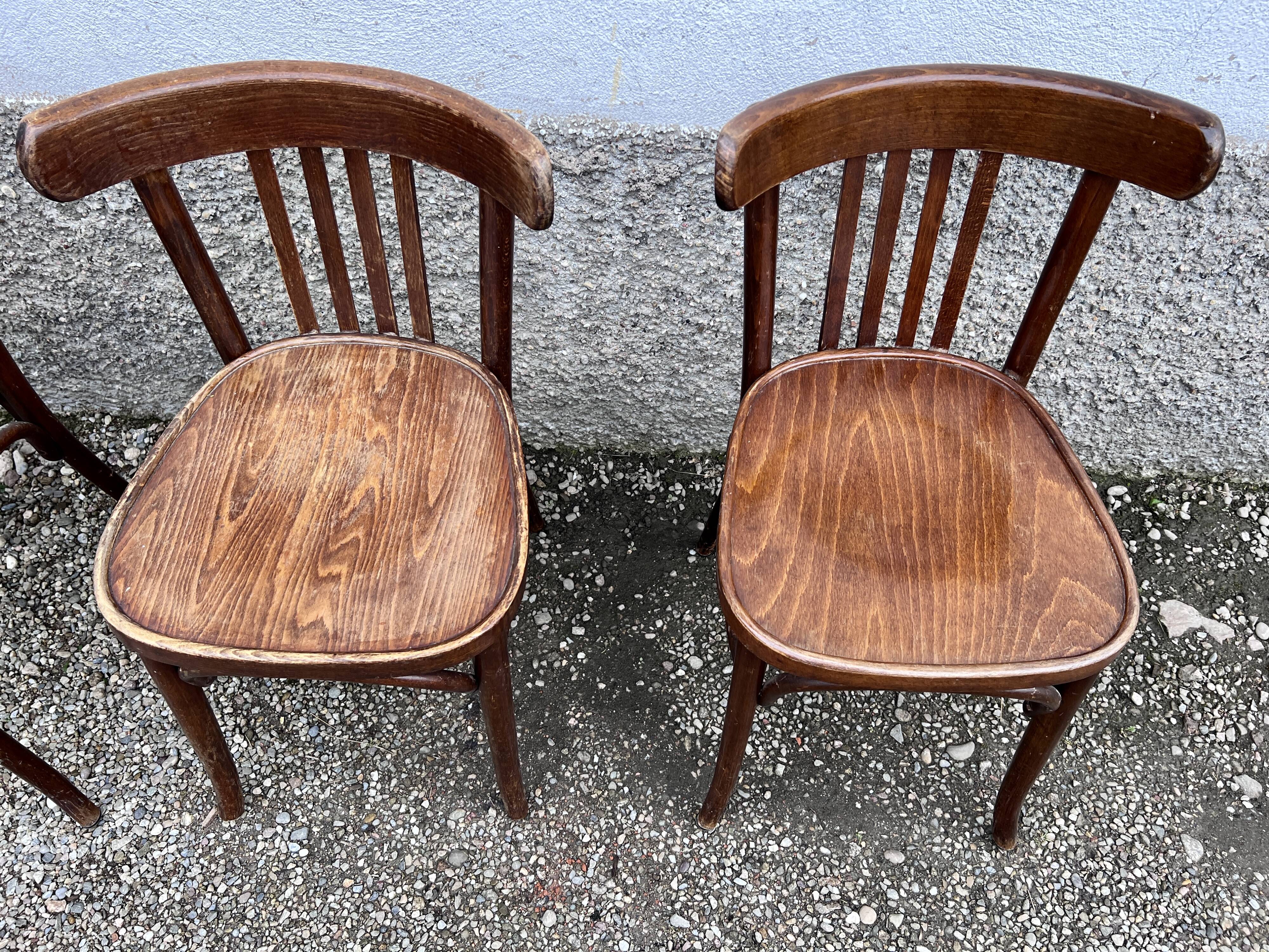 Series of 4 bistro chairs