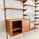 Large modular teak wall system by Kai Kristiansen, Denmark, 1960s