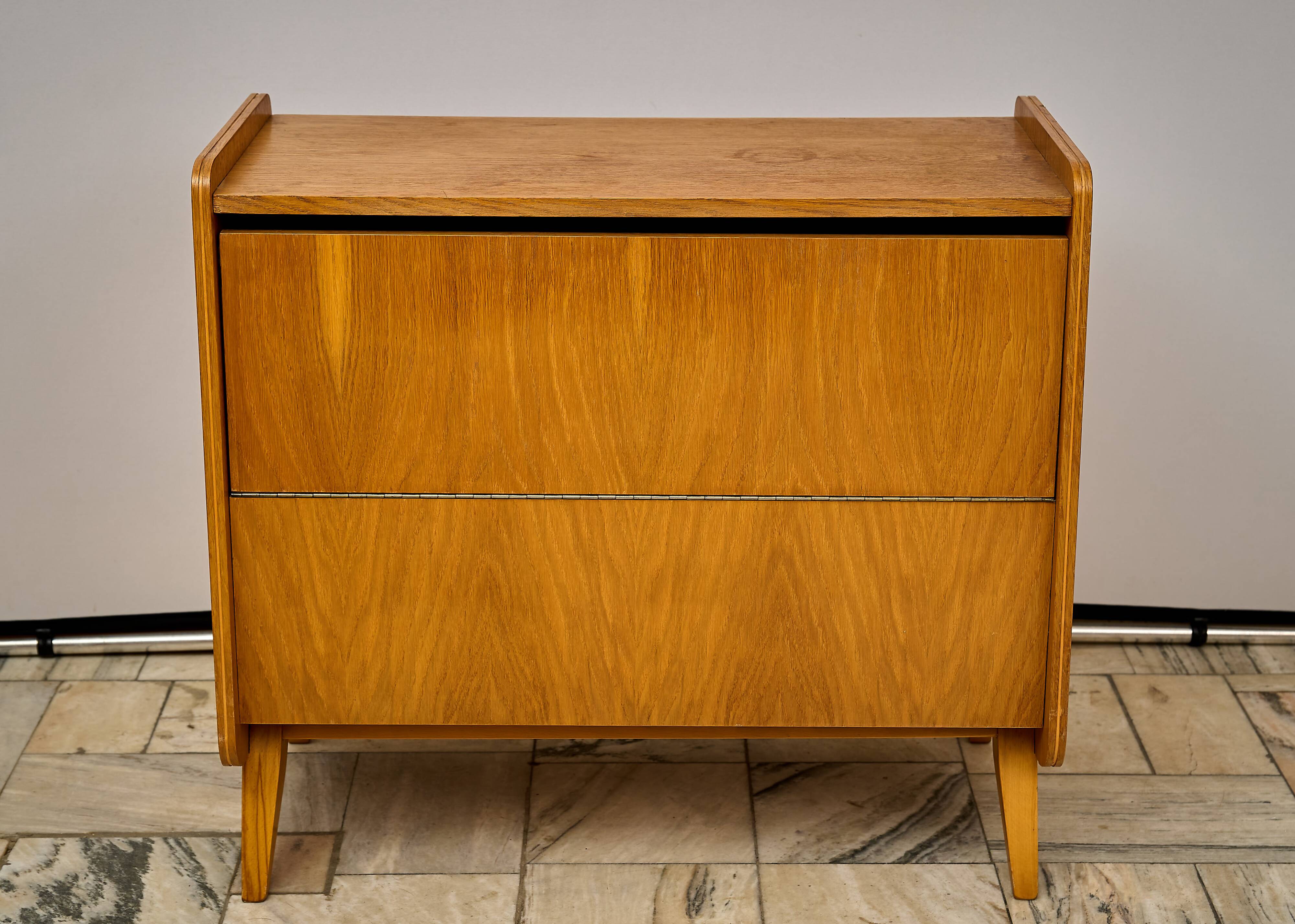 Vintage Bedding Cabinet 1960s Czechoslovakia