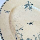 Large oval iron earth dish Gien