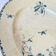 Large oval iron earth dish Gien