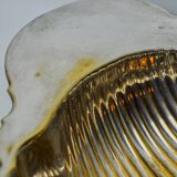 Vide poche coquillage, laiton, plaqué argent, Espagne, 1970