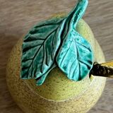 Pot à confiture barbotine en forme de poire