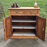 Raw wood sideboard