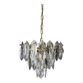 JT Kalmar chandelier, cut glass, 3 levels, Austria, circa 1970s