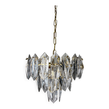 JT Kalmar chandelier, cut glass, 3 levels, Austria, circa 1970s