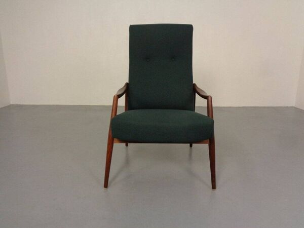 Organic Teak Armchair by Hartmut Lohmeyer for Wilkhahn, 1960s