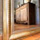 Antique Louis-Philippe mirror, 19th century, silver leaf