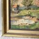 Oil on canvas framed countryside landscape