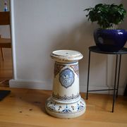 Qajar Persian Ceramic Ottoman Stool 19th Century