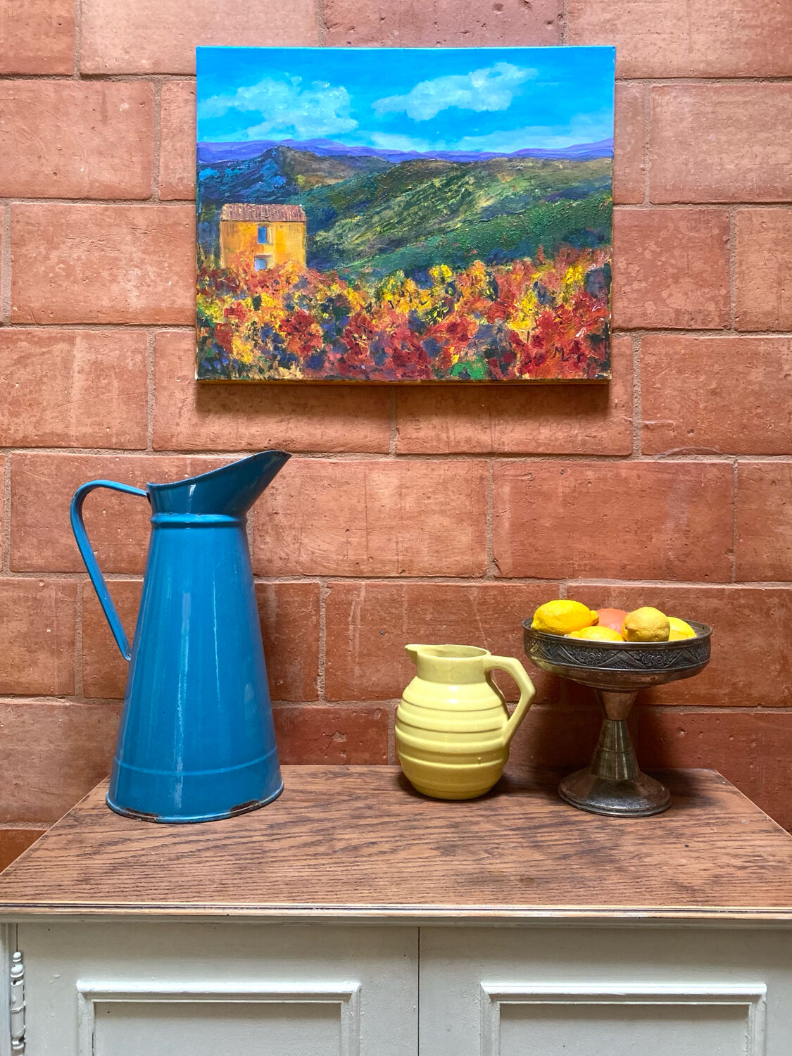 Vintage oil on canvas