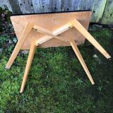 Formica and wood coffee table