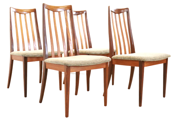 Set of 4 G-Plan dining chairs 'Dolau